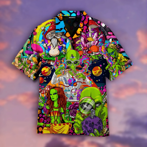 Hippies Science Aliens Hawaiian Shirt | For Men & Women | Adult | WT1123