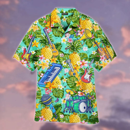 Pineapple Musical Instrument Hawaiian Shirt | For Men & Women | Adult | WT1172
