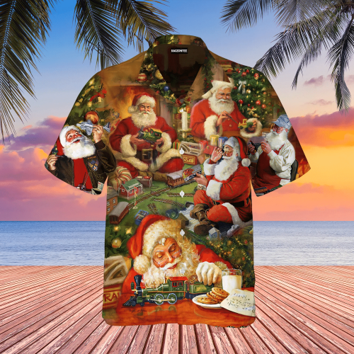 Santa's Toy Workshop Hawaiian Shirt | For Men & Women | Adult | WT1018