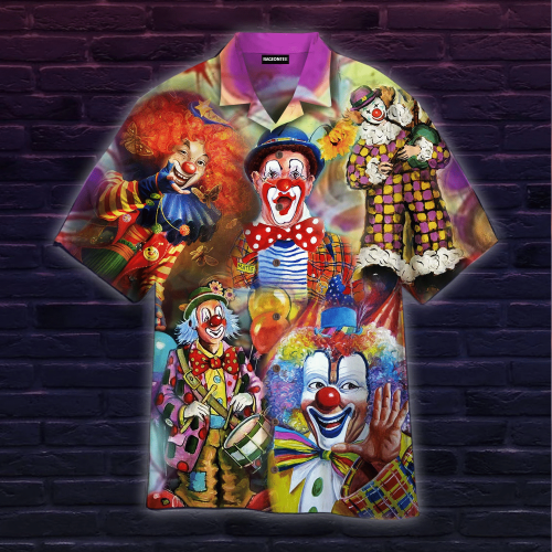 More Clown Less Frownin Circus Hawaiian Shirt | For Men & Women | Adult | HW4793