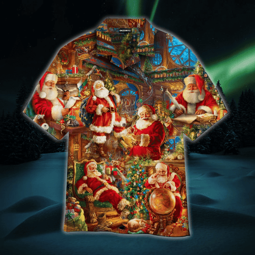House of Santa Claus Christmas Hawaiian Shirt | For Men & Women | Adult | WT1032