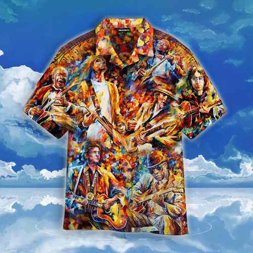 Colorful Guitar Hawaiian Shirt | For Men & Women | Adult | WT1321