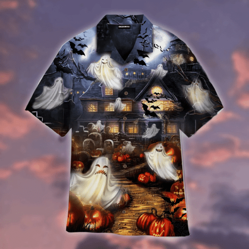 Halloween Peek A Boo Hawaiian Shirt | For Men & Women | Adult | WT1126