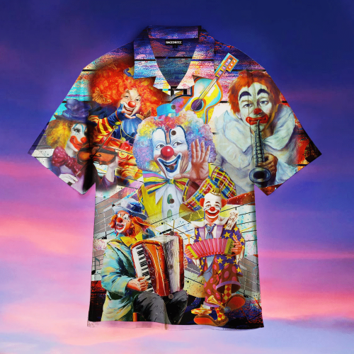 Circus Clowns Musician Player Hawaiian Shirt | For Men & Women | Adult | WT1235