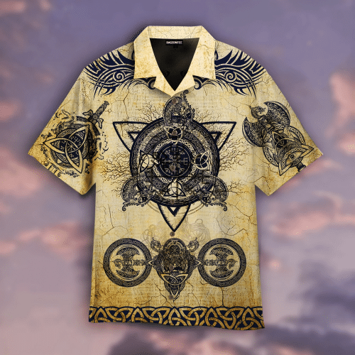 Irish Celtic Dragon Viking Hawaiian Shirt | For Men & Women | Adult | WT1245