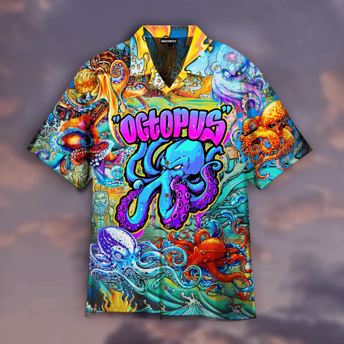 Octopus Colorful Hippie Hawaiian Shirt | For Men & Women | Adult | HW4946