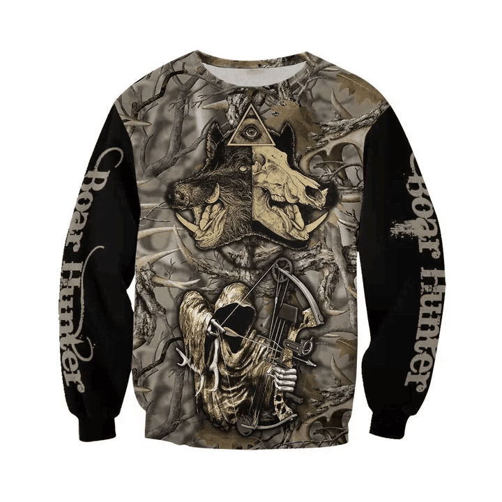 PL407 BOAR HUNTER 3D ALL OVER PRINTED SHIRTS FOR MEN AND WOMEN