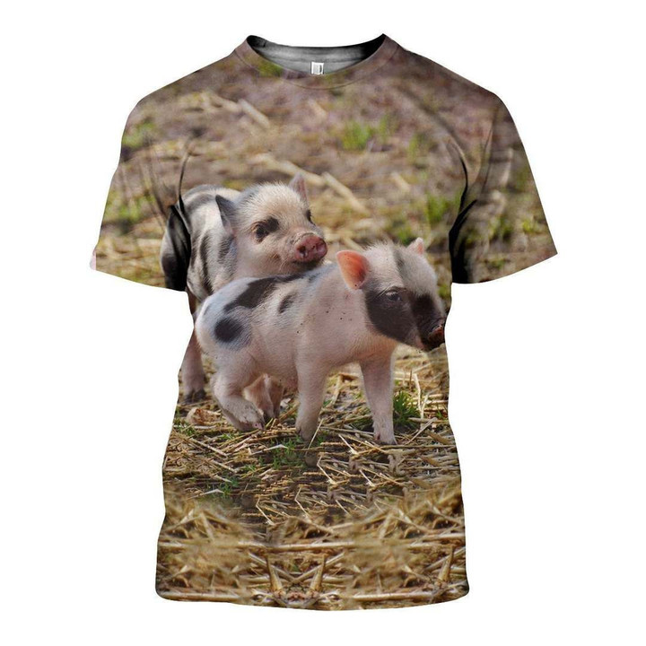 3D All Over Printed Pig Shirts And Shorts