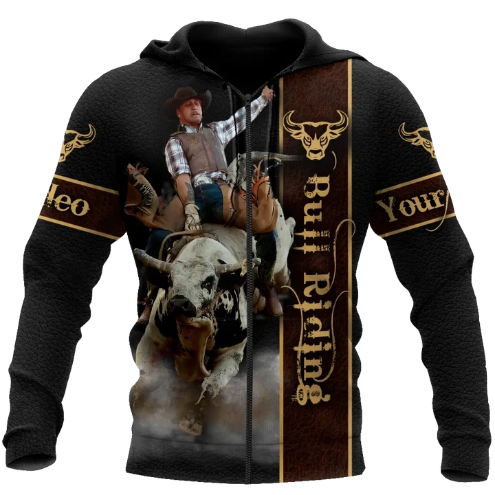 Personalized Name Bull Riding 3D All Over Printed Unisex Shirts Bull Rider Ver 5