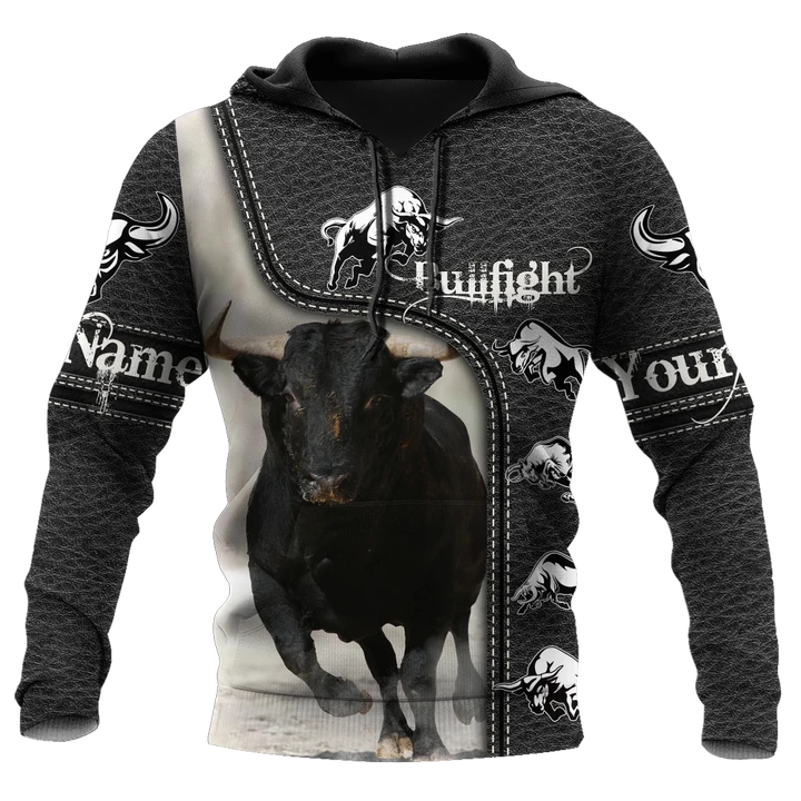 Bullfight Persionalized Your Name 3D All Over Printed Shirts