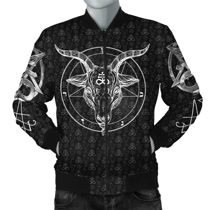 Satanic 5 Letters 3D All Over Printed BOMBER JACKET MP855CHV