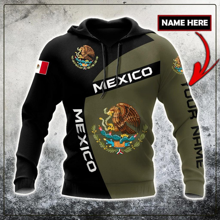 Personalized Mexico 3D All Over Printed Hoodie