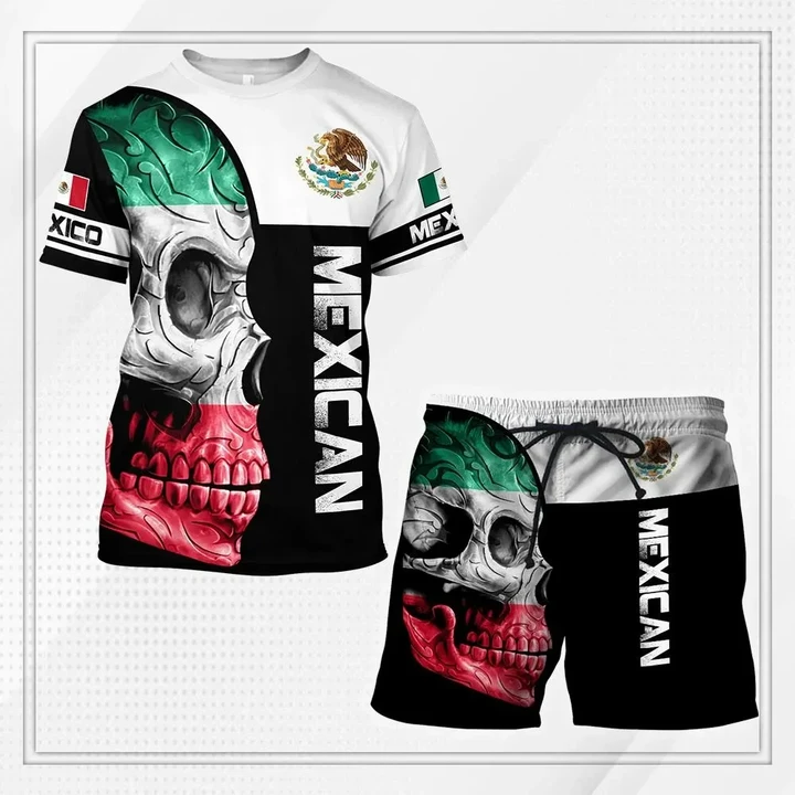 Mexico Combo T-shirt and Short 3D All Over Printed no3