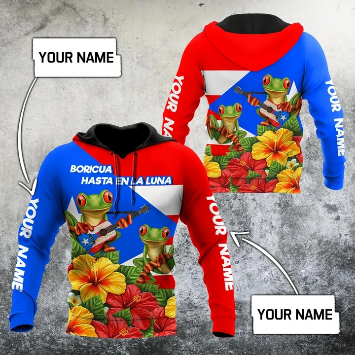 Customize Name Puerto Rico Hoodie For Men And Women MH24032101.S1