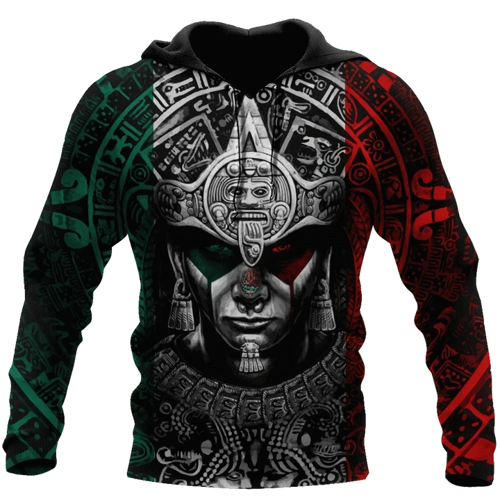 Aztec Warrior 3D All Over Printed Hoodie