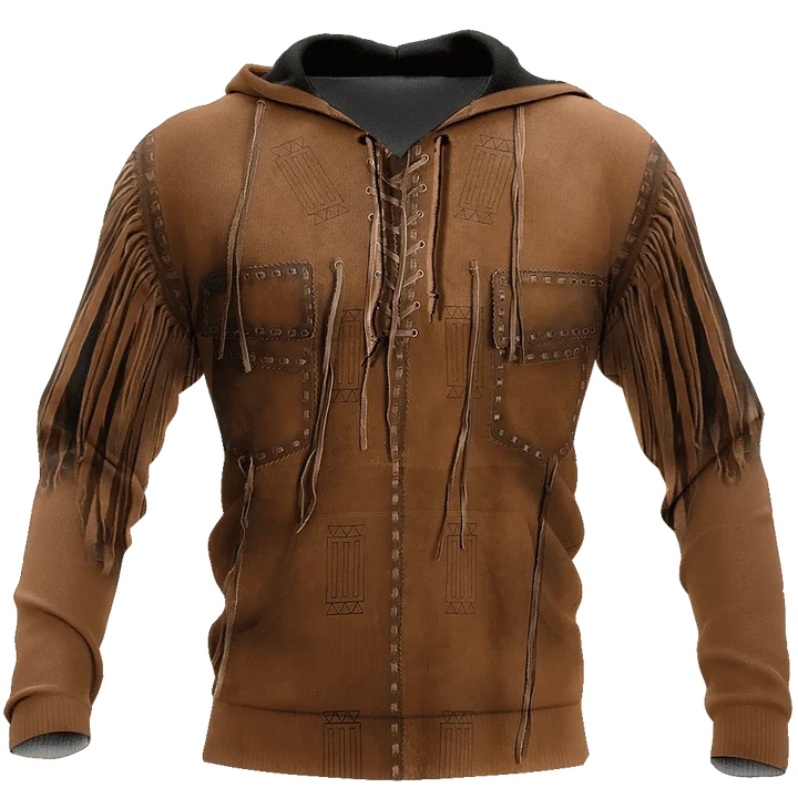 Cowboy Jacket No26 Cosplay 3D Over Printed Unisex Deluxe Hoodie ML