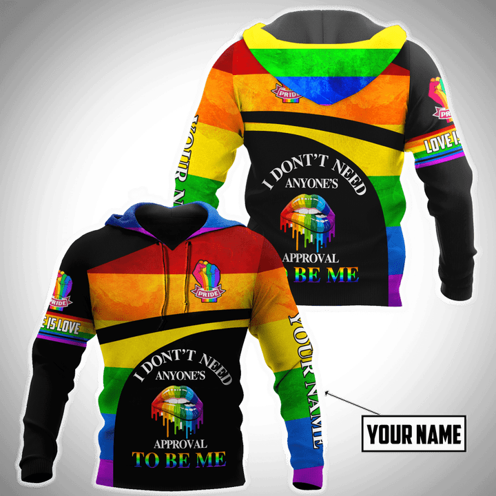 Customize Name LGBT Pride Hoodie For Men And Women DA13052104