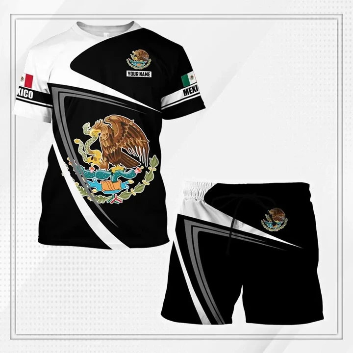 Mexico Combo T-shirt and Short 3D All Over Printed no1