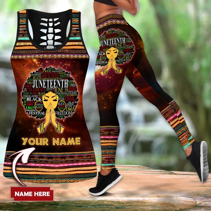 Personalized African Juneteenth Combo Legging + Tank Top TNA05052102