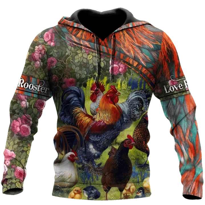 Farm Rooster 3D Printed Unisex Shirts HHT15042104