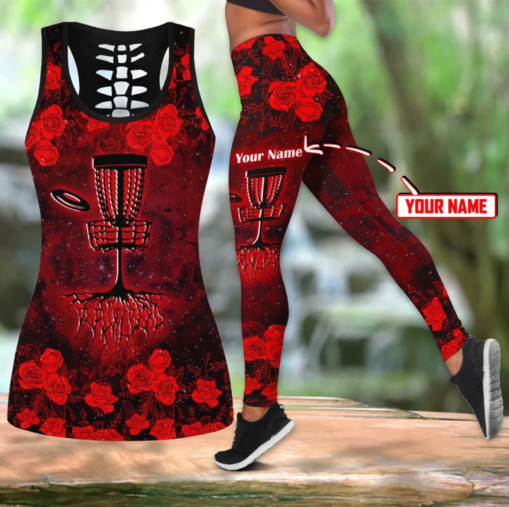 Customize Name DISC Golf Combo Outfit Legging And Tanktop MH03042103