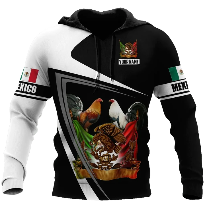 Personalized Name Rooster Mexico 3D All Over Printed Hoodie