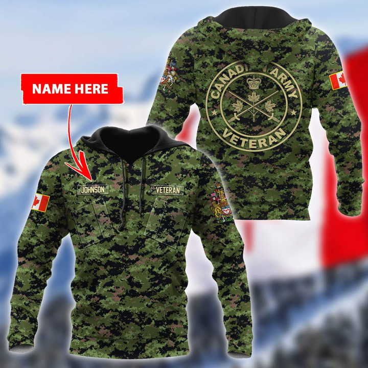 Custom Name XT Canadian  Army 3D Printed Shirts