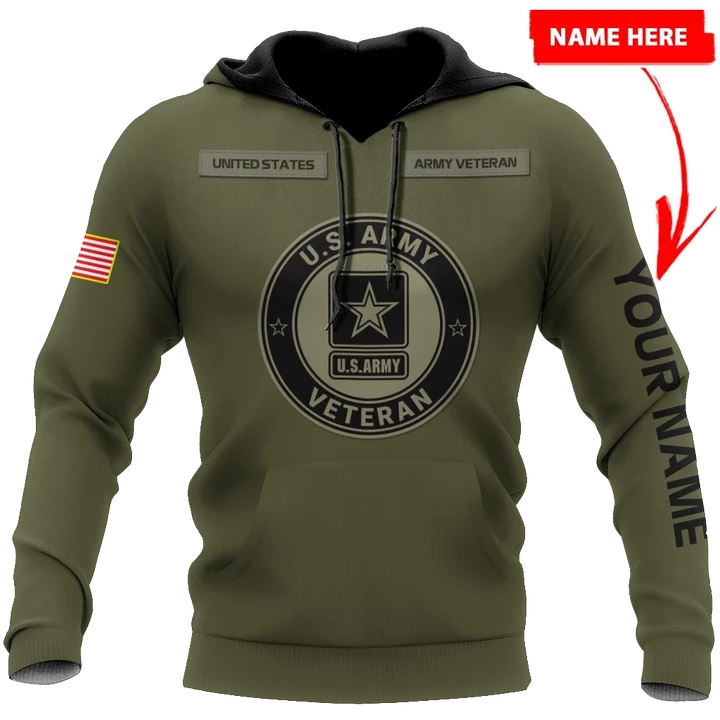 Personalized Name US Army 3D All Over Printed Shirts PD19042103