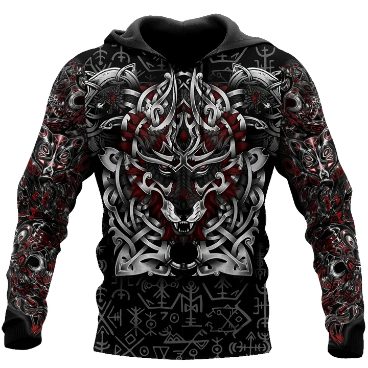 Premium Viking Fenrir Metal 3D Printed Unisex Shirts TN