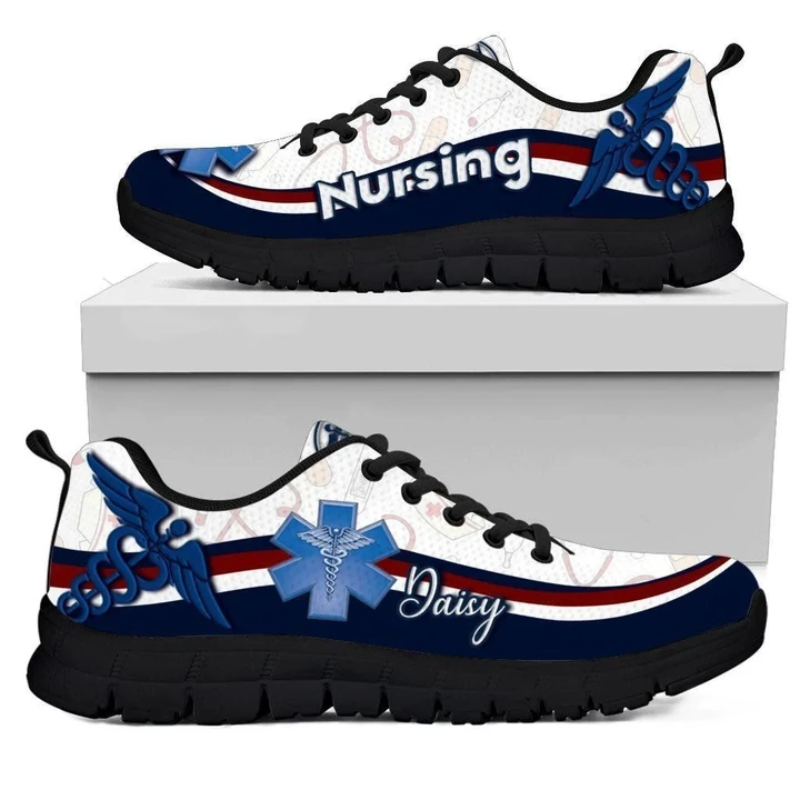 Personalized Name Nurse Sneakers 3D All Over Printed Ver 2