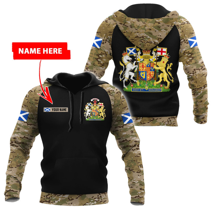 Custom Name XT Scottish Coat of Arms 3D Printed Shirts Pi13042104