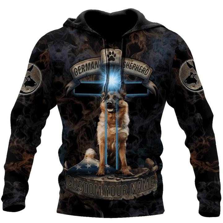 Personalized german shepherd 3d hoodie shirt for men and women