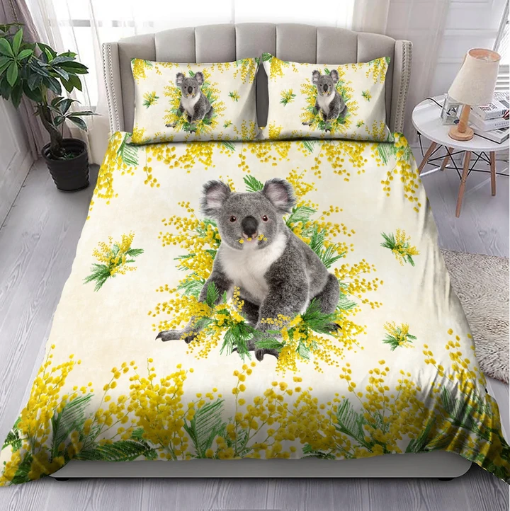 Australia Koala Golden Wattle bedding set