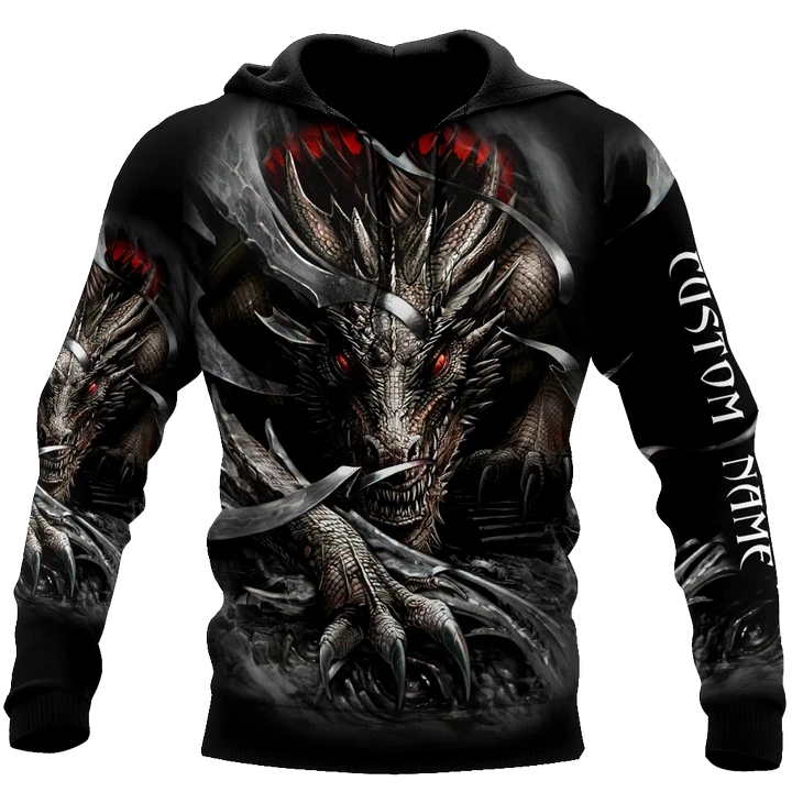 Custom Name Dragon 3D hoodie shirt for men and women