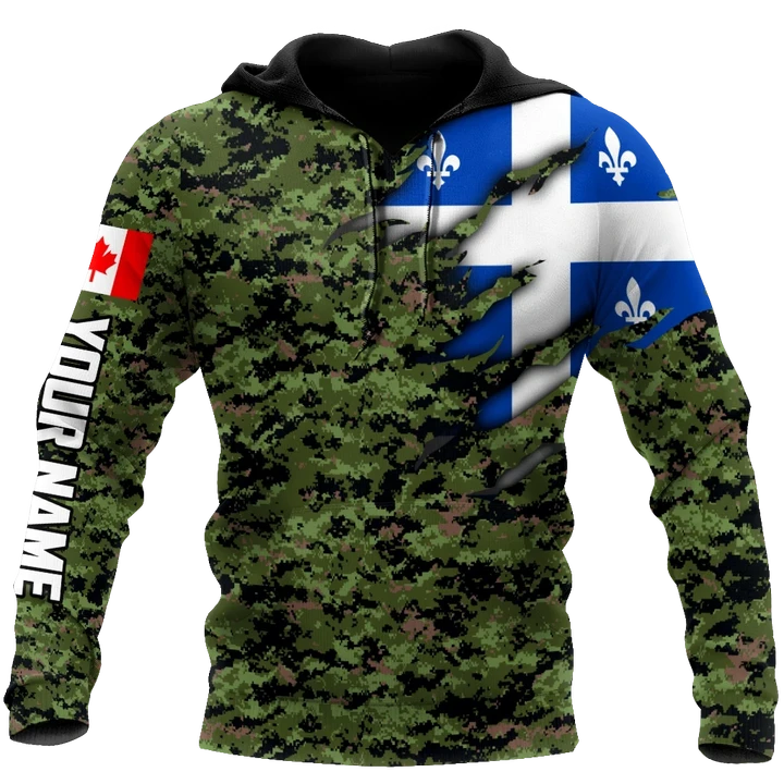 Custom Name XT Quebec 3D Printed Shirts NTN10042103
