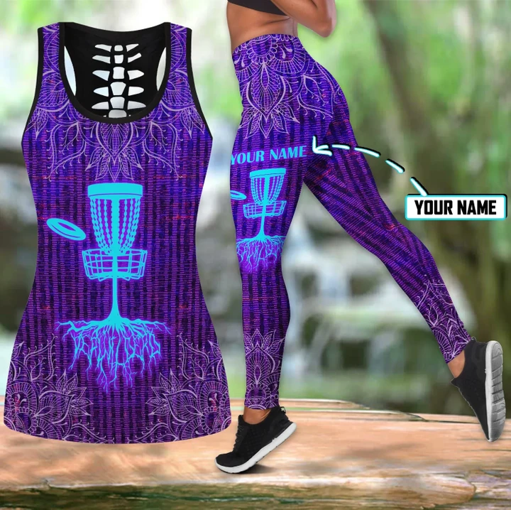 Customize Name DISC Golf Combo Outfit Legging And Tanktop MH05042101