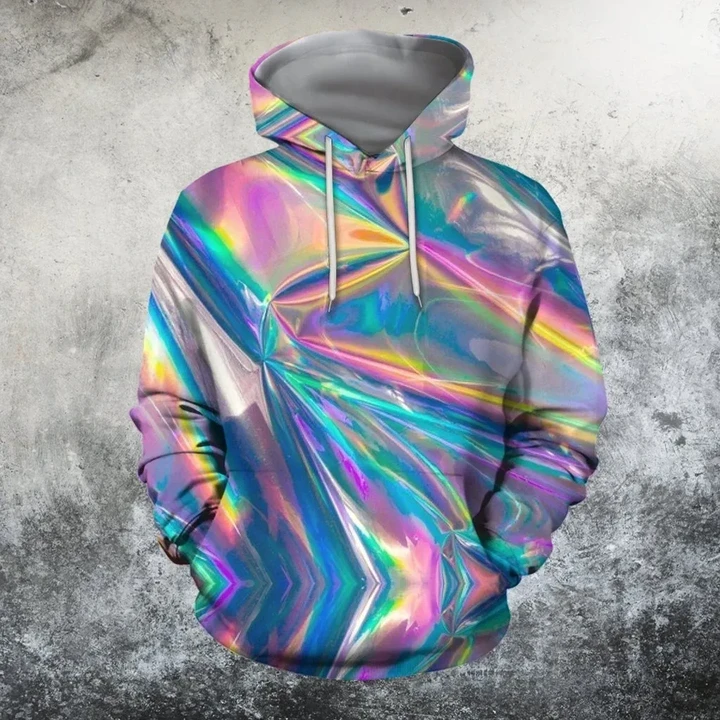 3D All Over Print 3D Holographic folds