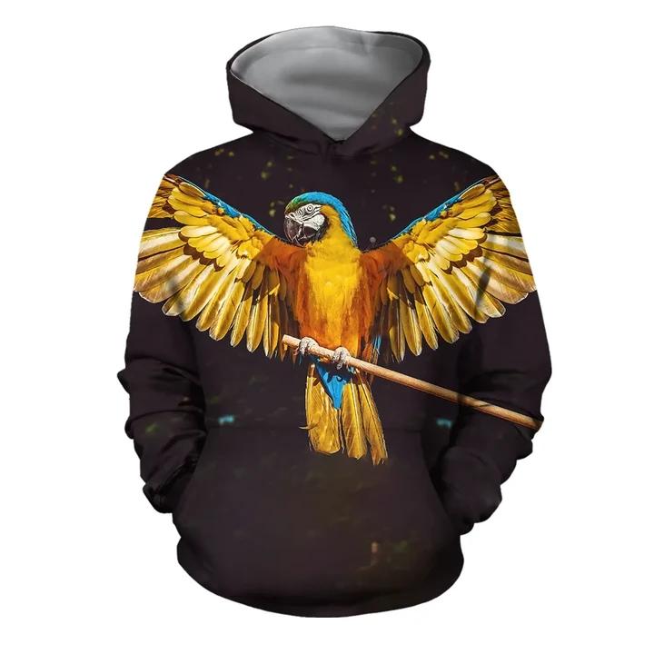 3D All Over Print Parrots Wings Hoodie