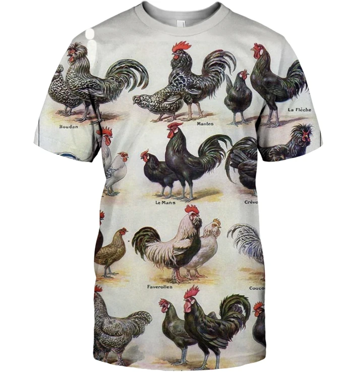 3D All Over Print Rooster Collector Shirt