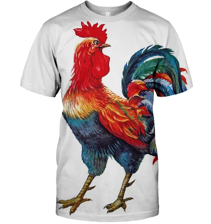 3D All Over Print Rooster Shirt