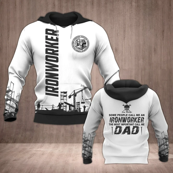 Premium 3D Printed Ironworker Dad Shirts MEI