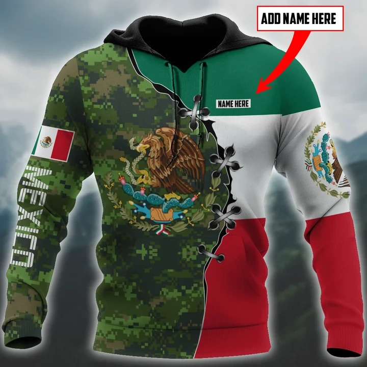 Personalized Mexican Hoodie 3D All Over Printed  Unisex Hoodie