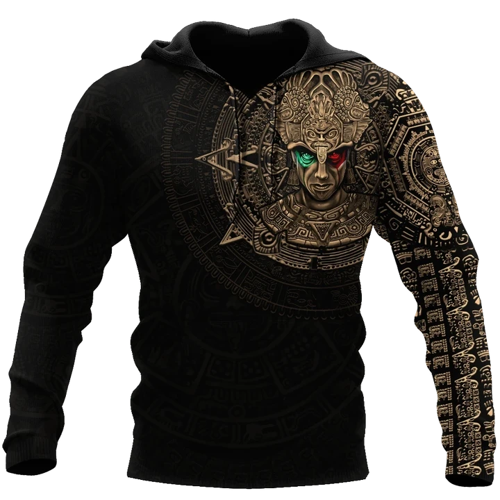 Aztec Mexican Hoodie 3D All Over Printed Unisex Shirts