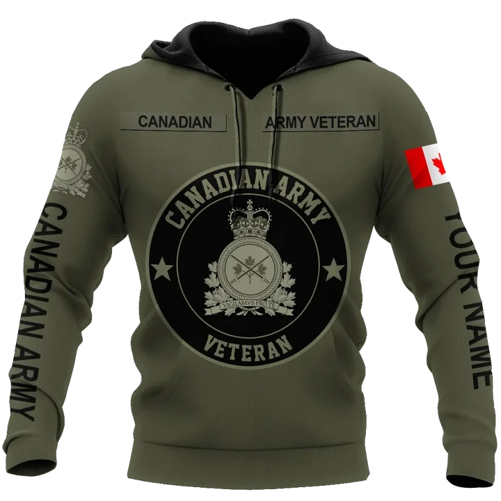 Personalized Name XT Canadian Army 3D   Printed Shirts 04032105.CXT