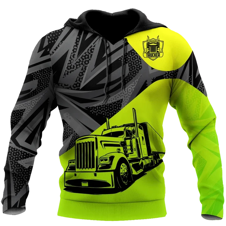 Premium Neon 3D Printed Trucker Shirts MEI