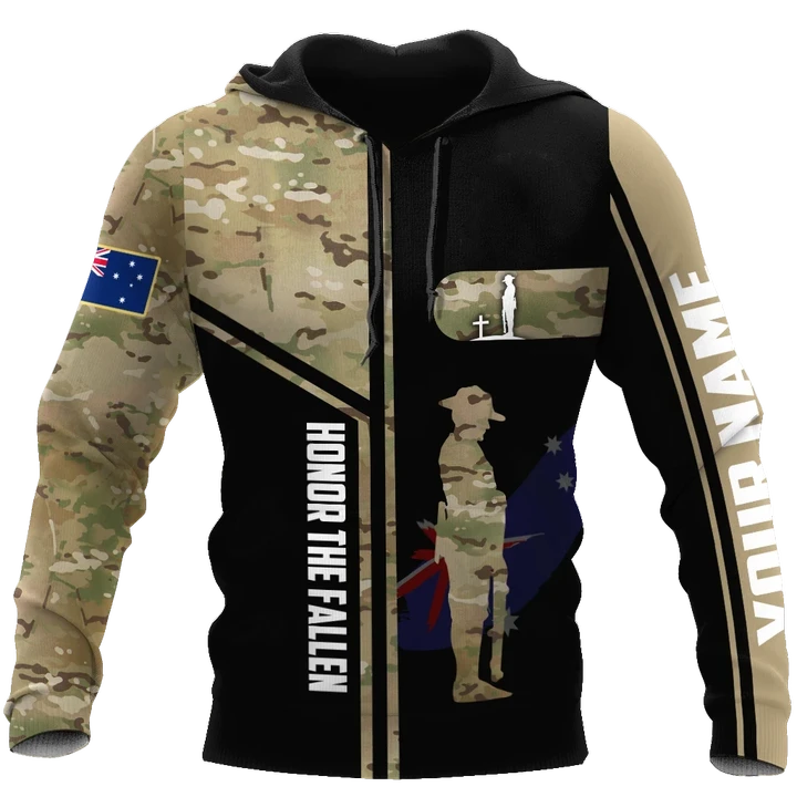 Custom name Australia Army Camo 3D Design print shirts ver.1