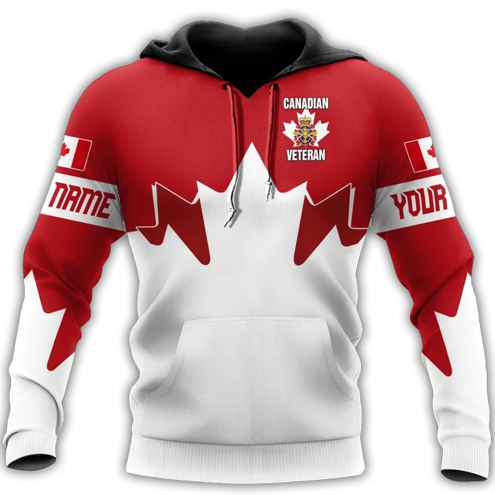 Personalized Name XT Canadian Veteran Pullover 3D All Over Printed Shirts NTN04032104