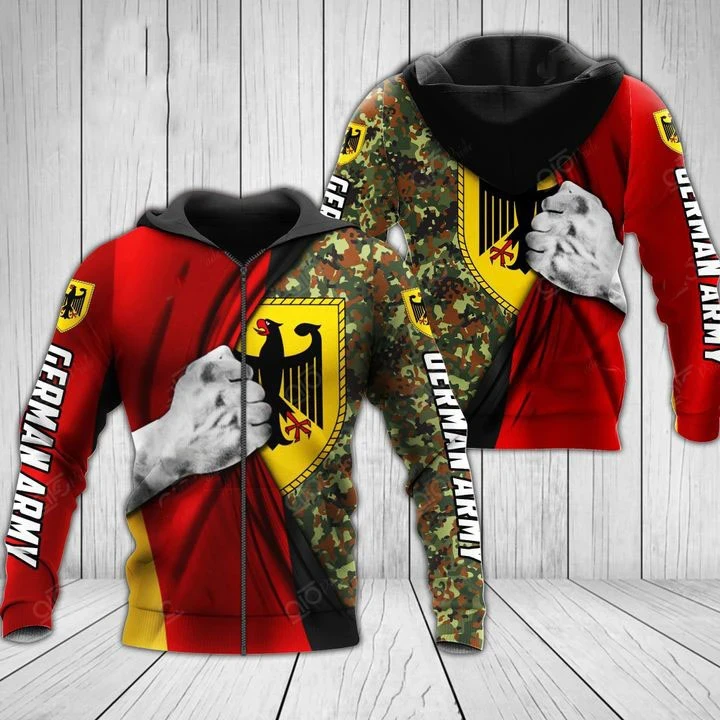 Germany Army Flag Premium Personalized Unisex Hoodie 3D All Over Printed Camo