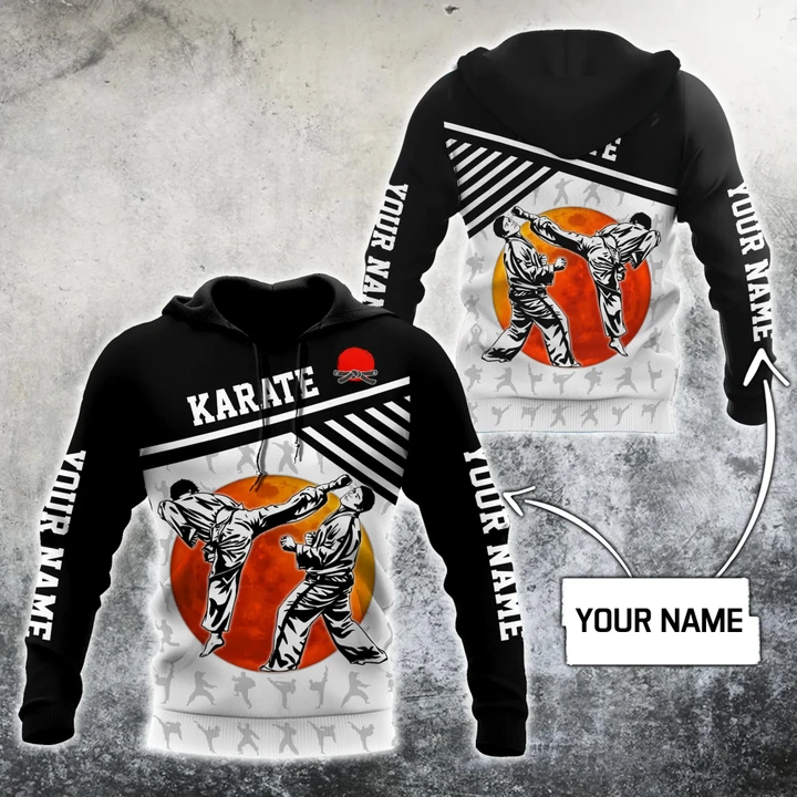 Customize Name Karate Hoodie For Men And Women MH08032103