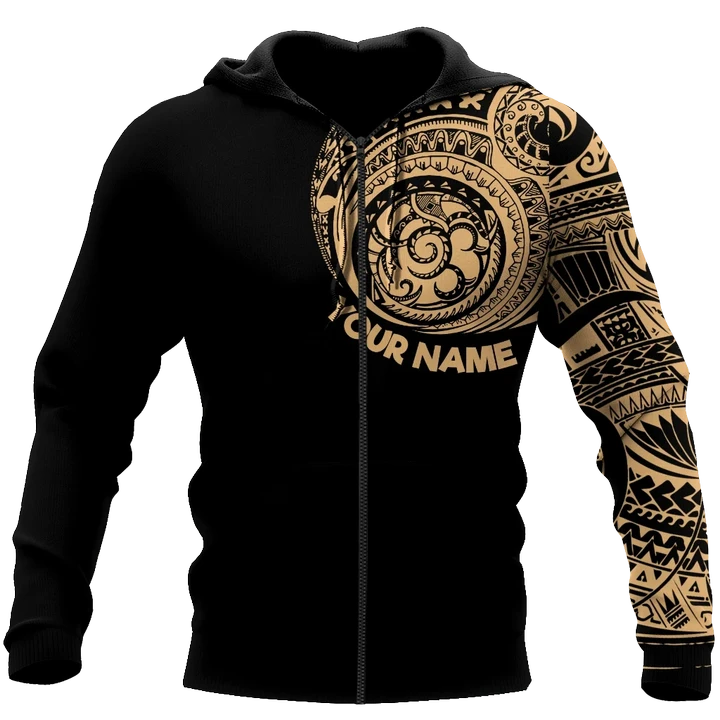 Amazing Polynesian Traditional Tattoo Personalized Unisex Deluxe Hoodie ML